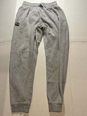 Under Armour Loose Fit Fleece Jogger Sweatpants Gray Size Medium